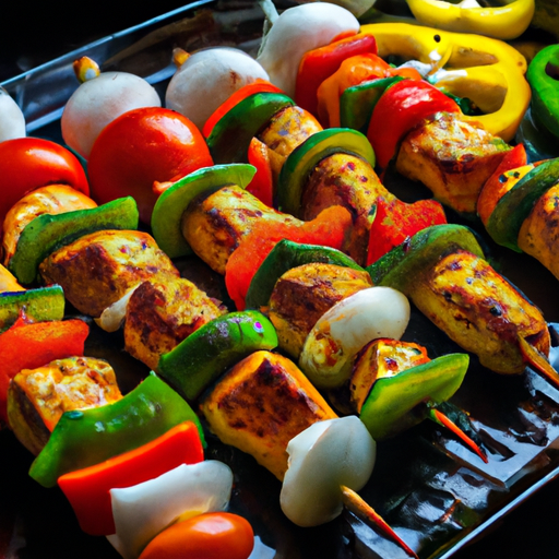 An image showcasing succulent barbeque chicken mince kebabs, perfectly grilled and dripping with flavorful marinade