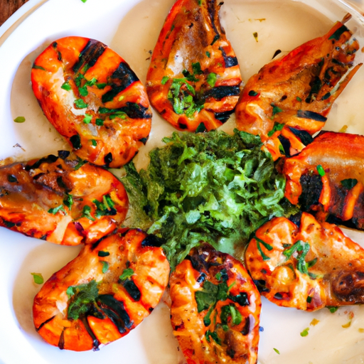 BBQ Tiger Prawns and Coriander Recipe