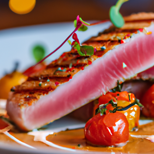 Seared Tuna and Roasted Plum Tomatoes Recipe