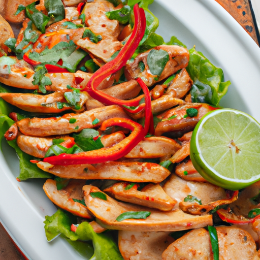 Skinny Chicken Fajitas Recipe.