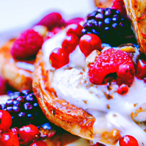 Toasted Crumpets and Warm Spiced Berries With Yoghurt