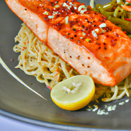 Chilli Salmon With Noodles Recipe