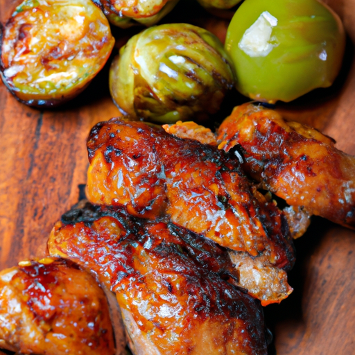 Maple-Glazed Chicken With Apple-Brussels