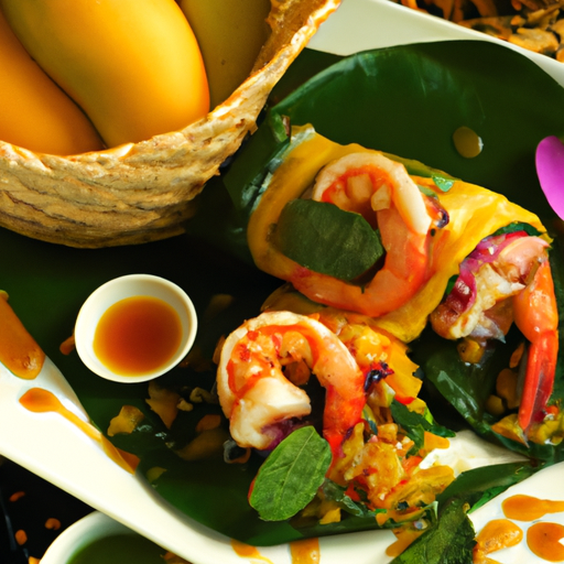 Shrimp and Mango Summer Dipping Rolls With Sweet and Spicy Dipping Sauce