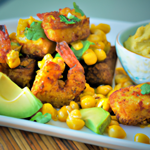 Spicy Shrimp Cakes With Corn and Avocado Salsa