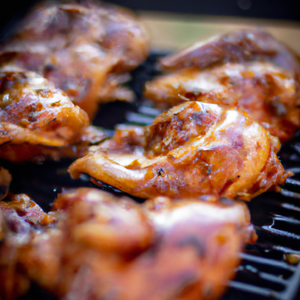the sizzling perfection of juicy BBQ chicken cooked to mouthwatering tenderness in an air fryer