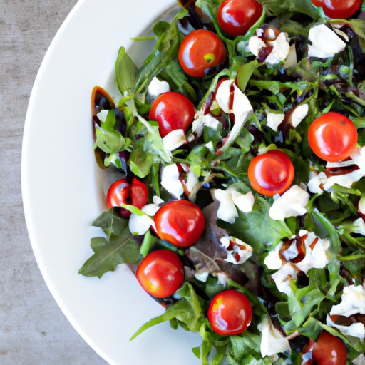 An image of a vibrant arugula salad bursting with fresh, peppery leaves