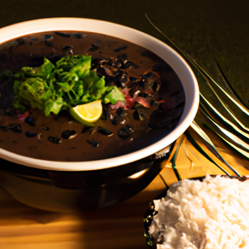 Black Bean Soup With Cilantro-Lime Rice