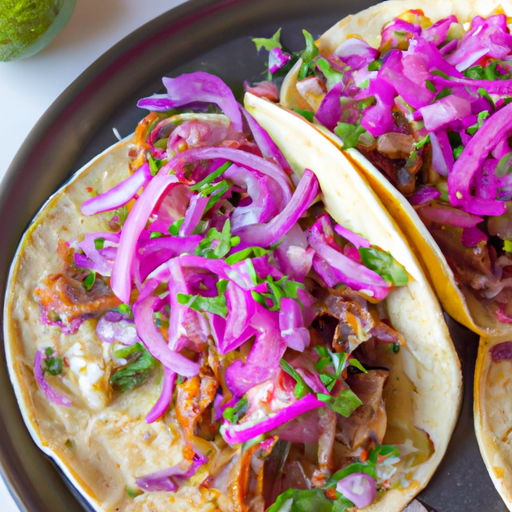 Carnitas Tacos With Pickled Red Onion