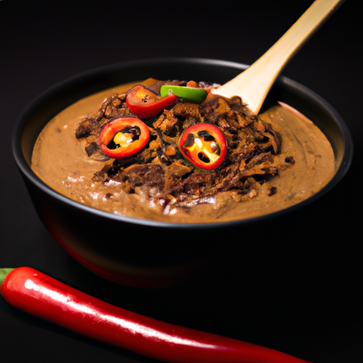 the essence of a rich, spicy chili with chipotle and chocolate