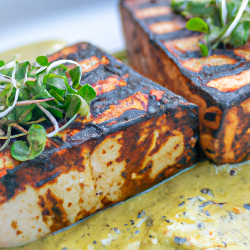 Churrasco Style Tofu Steaks With Hemp Chimichurri