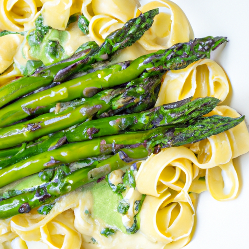 Creamy Asparagus, Herb, and Pea Pasta