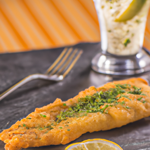 Crispy Fish With Lemon Dill Sauce