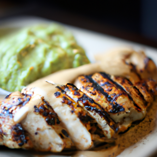 Cumin-Rubbed Chicken With Guacamole Sauce