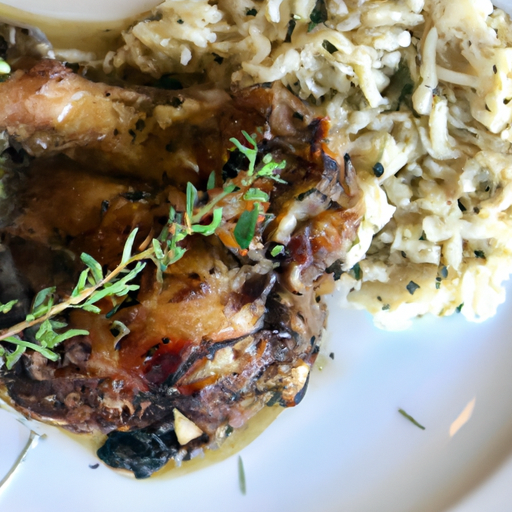 Grilled Rosemary Chicken With Farro Risotto