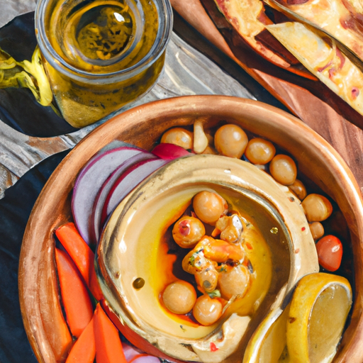 Mediterranean Hummus Plate With Smoky Chickpeas