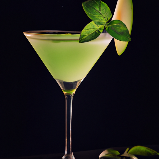Minty Apple Martini Cocktail Recipe