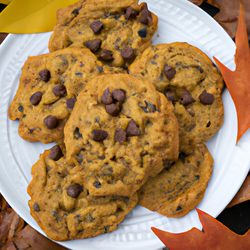 No Bake Pumpkin Chocolate Chip Protein Cookies