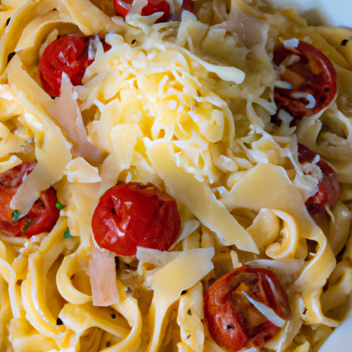 Pasta With Prosciutto, Cherry Tomatoes, and Asiago