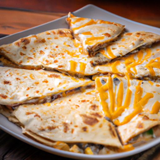 Poblano, Chicken, and Mushroom Quesadillas