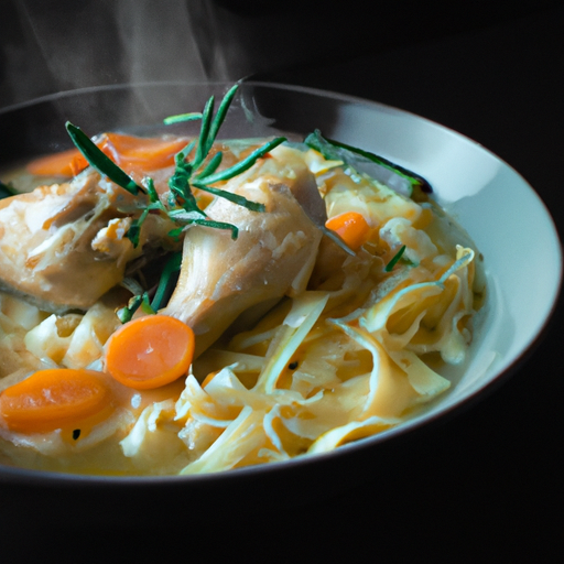 Rosemary Chicken Noodle Soup