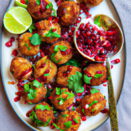 Shrimp Cakes With Pomegranate Salsa