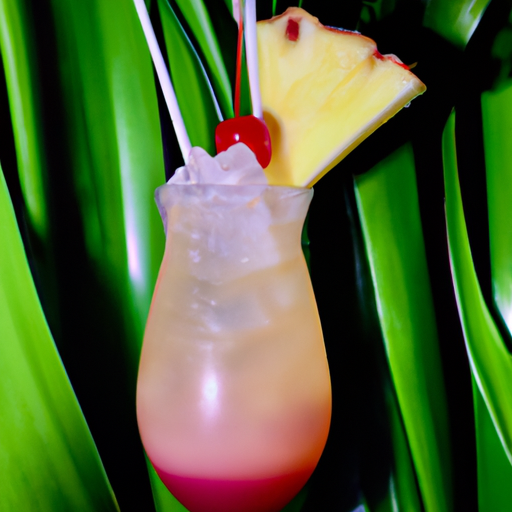 An image capturing the essence of a Singapore Sling cocktail