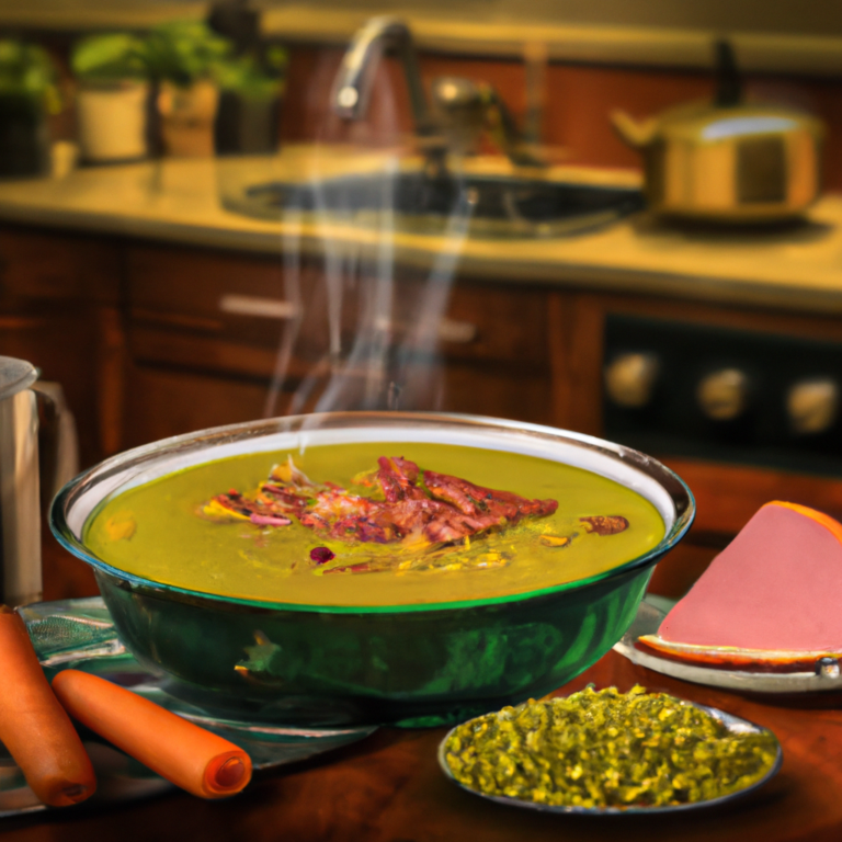 Slow Cooker Split Pea and Ham Soup