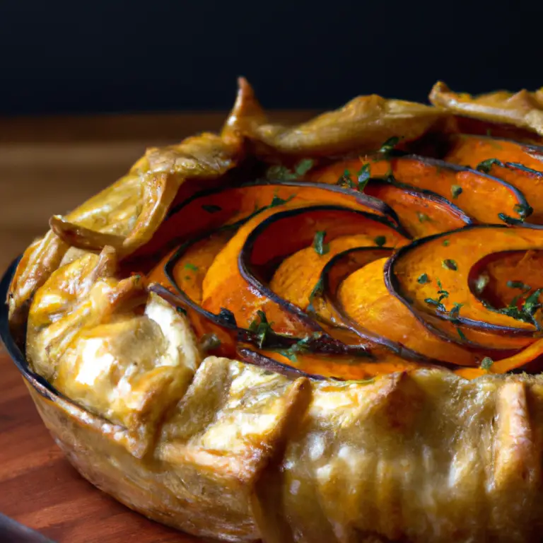 Butternut Squash and Caramelised Onion Galette