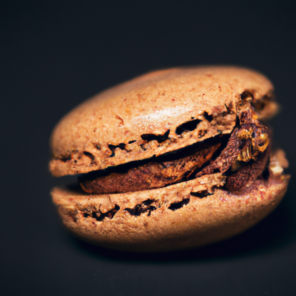 An image capturing the irresistible allure of Chocolate Pecan Macaroons