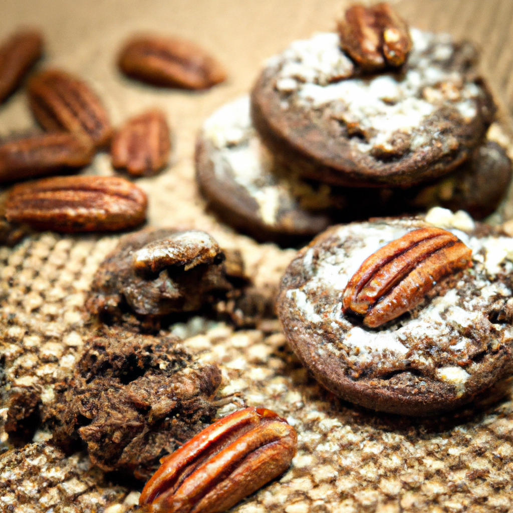 An image that showcases the irresistible allure of Chocolate Pecan Sandies