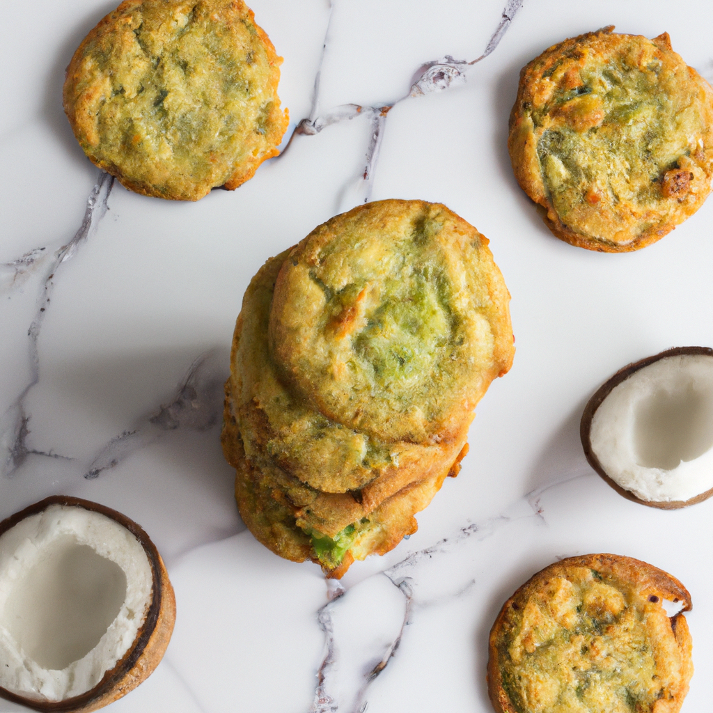 An image that showcases the exotic flavors of Coconut, Lime, and Macadamia Cookies