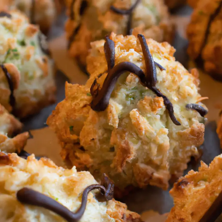 Coconut Macaroons With Bittersweet Chocolate and Pistachios