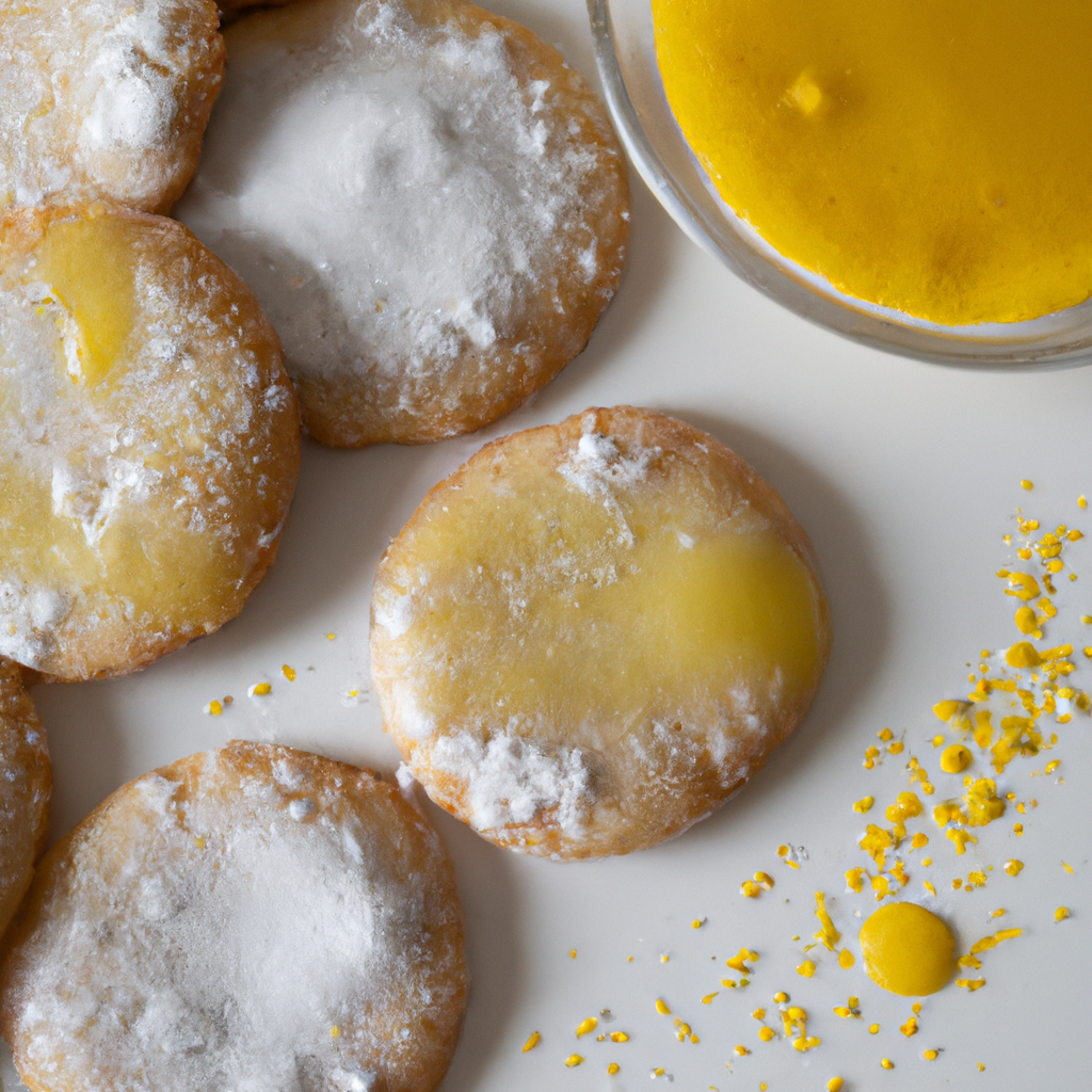 An image capturing the essence of lemon honey drop cookies