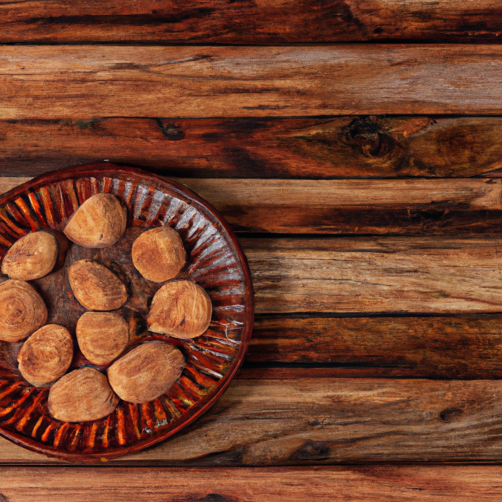 An image showcasing a rustic wooden table adorned with a platter of Mexican Spiced Shortbread Cookies