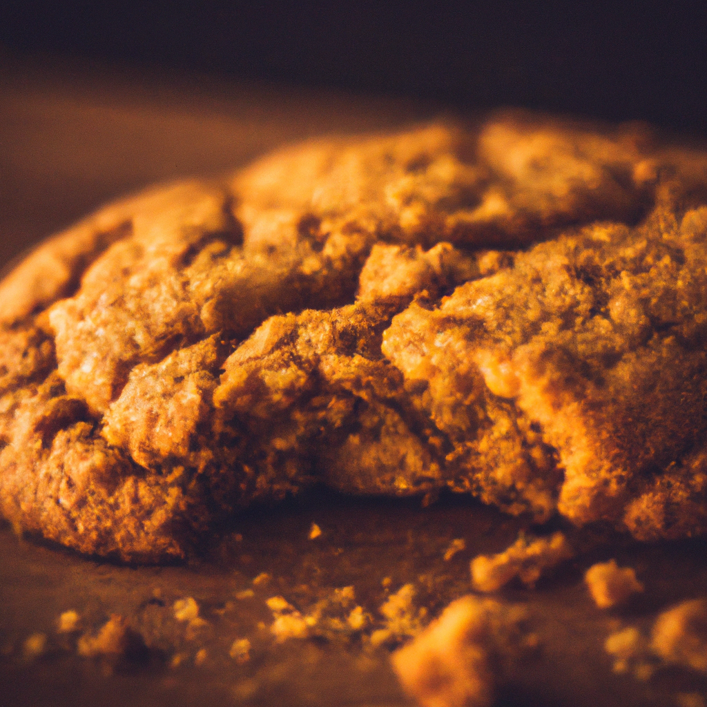 An image that showcases the enticing charm of oatmeal cookies with a peel