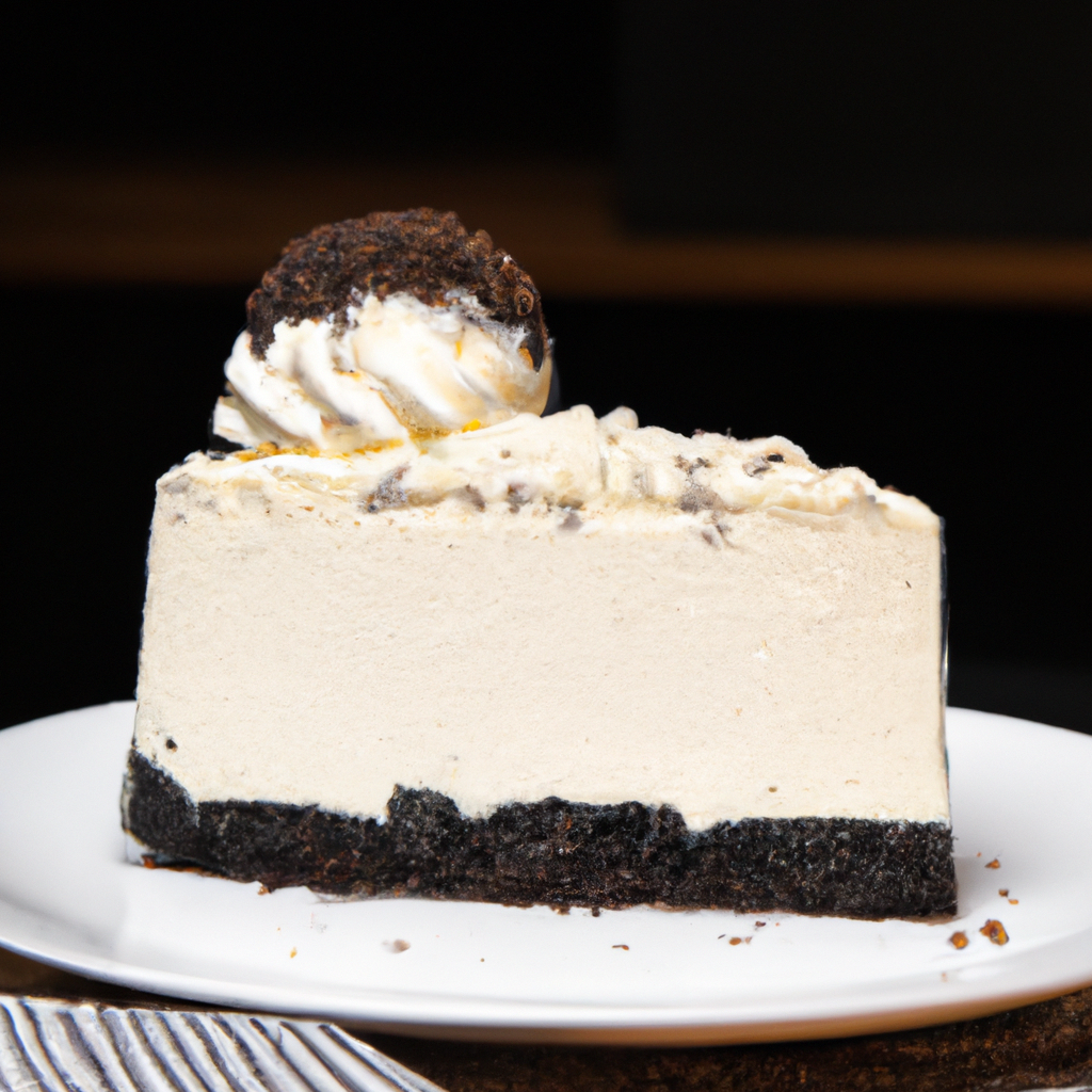 An enticing image capturing the indulgence of Oreo Cheesecake