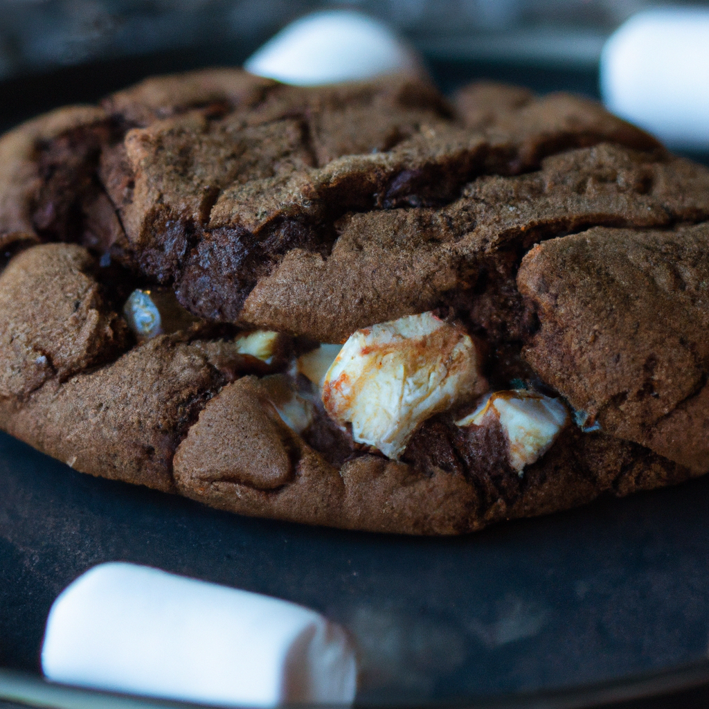 An image that showcases the rich, chewy texture of Rocky Road Cookies