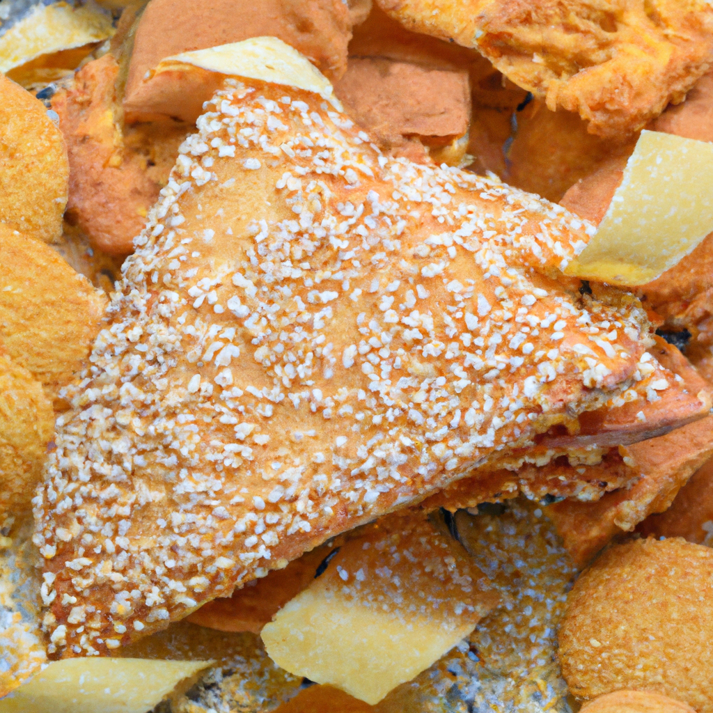 An image capturing the essence of Sesame Sweets: A close-up shot of a golden-brown, perfectly toasted sesame seed brittle, adorned with delicate sesame tuiles, resting on a bed of fluffy halva, surrounded by crunchy sesame cookies