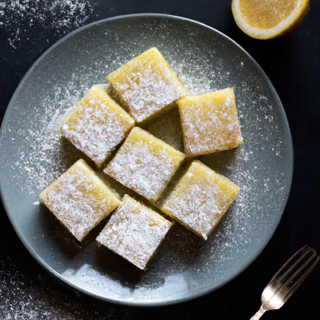 An image that captures the essence of mouthwatering lemon bars