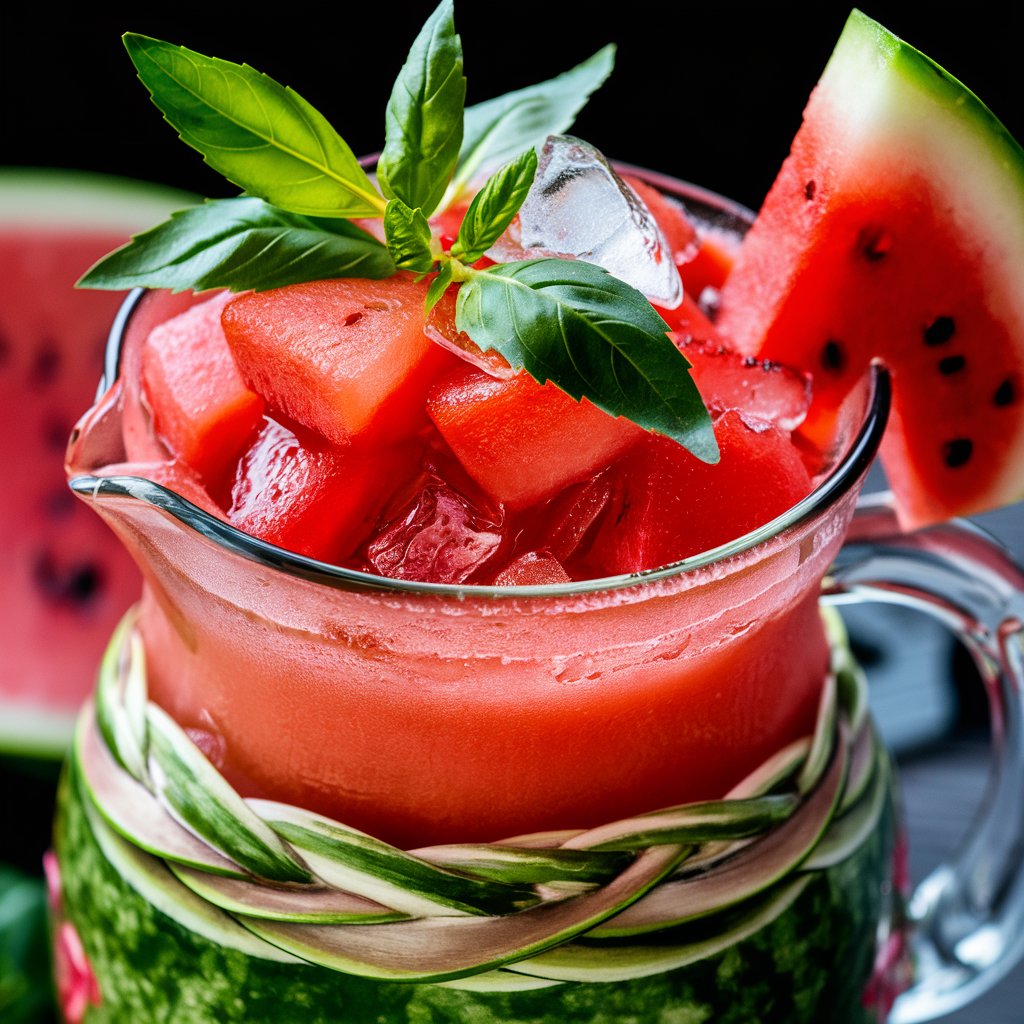 watermelon basil cooler