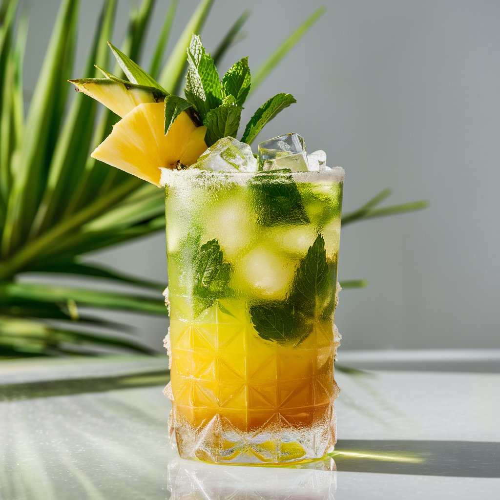 pineapple mint mojito