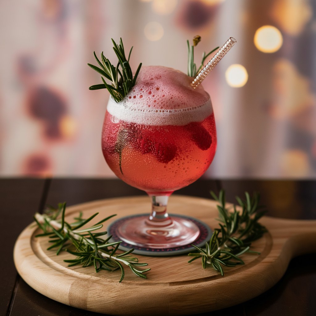 rasberry rosemary fizz