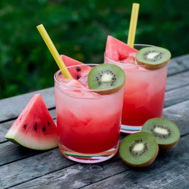 Watermelon and Kiwi Fizz