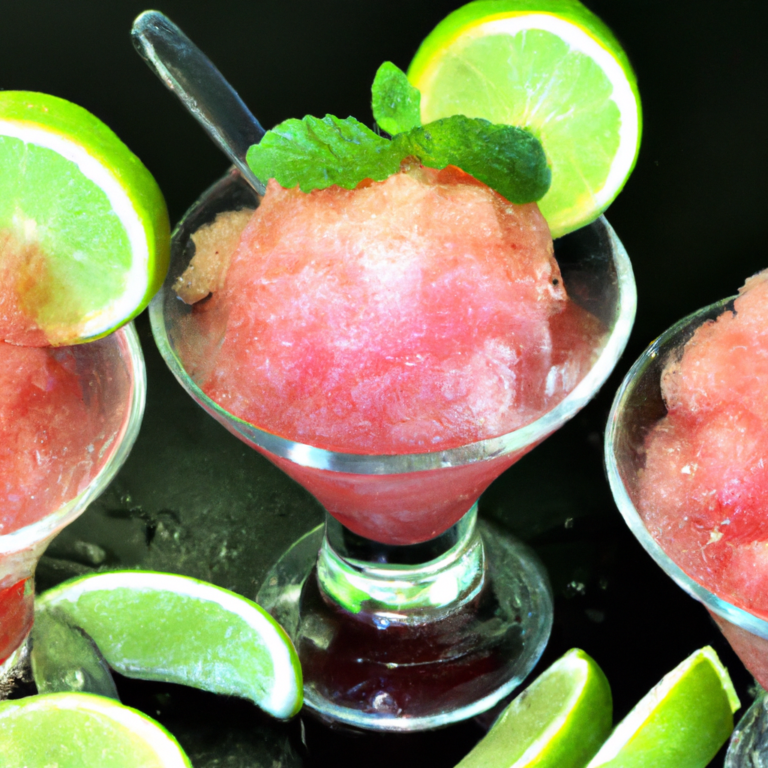 Watermelon and Lime Granita