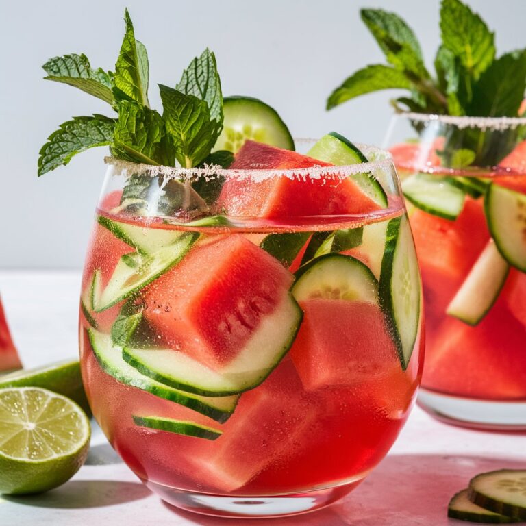 Watermelon Cucumber Mint Spritzer