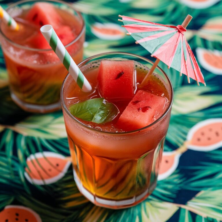 Watermelon Green Tea Cooler