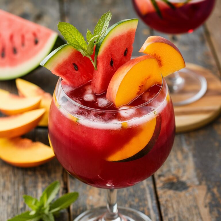 Watermelon Peach Sangria