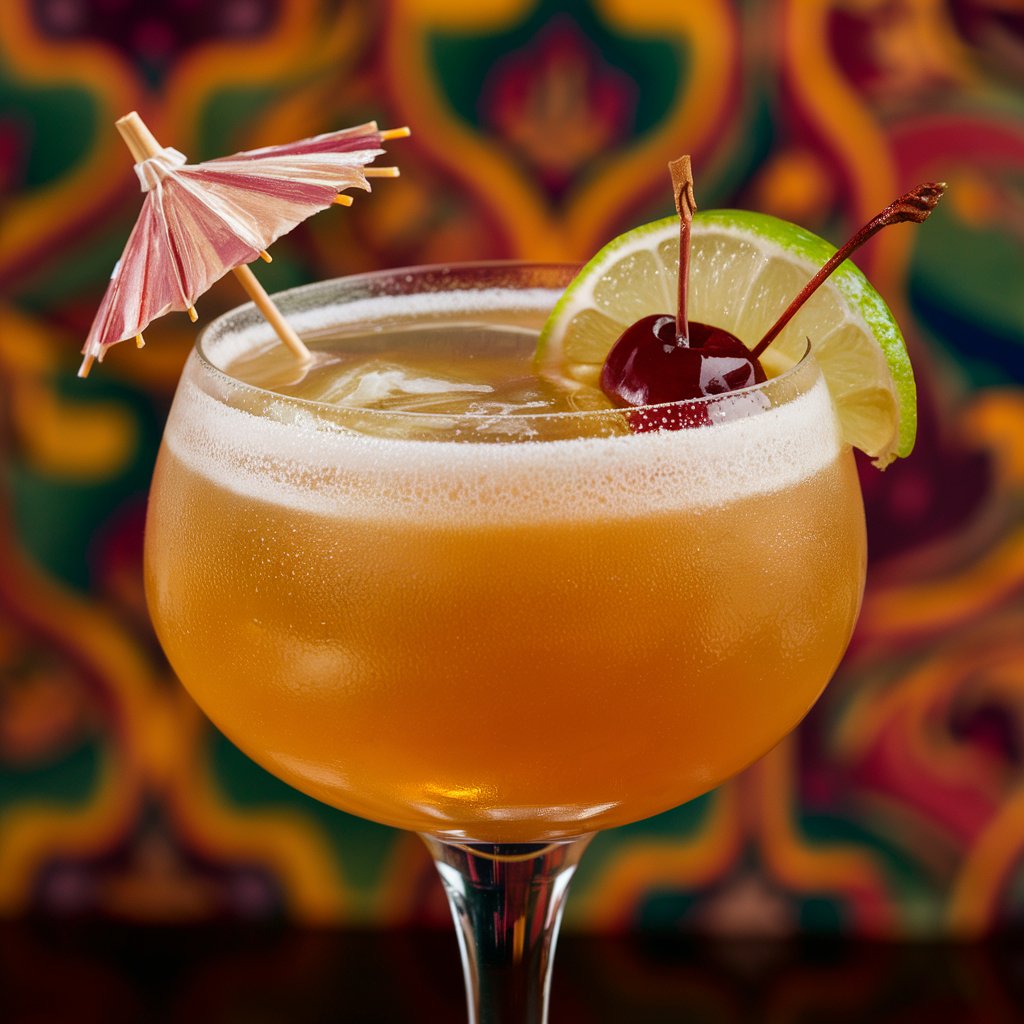 rum sour cocktail