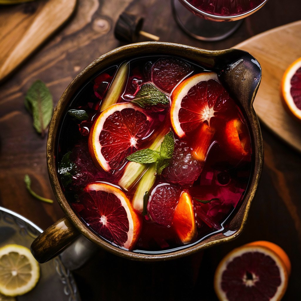 blood orange fennel sangria